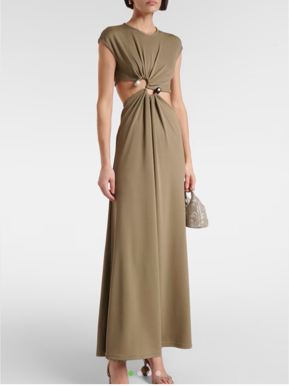 Christopher Esber S Buckle Maxi Dress SZ 10